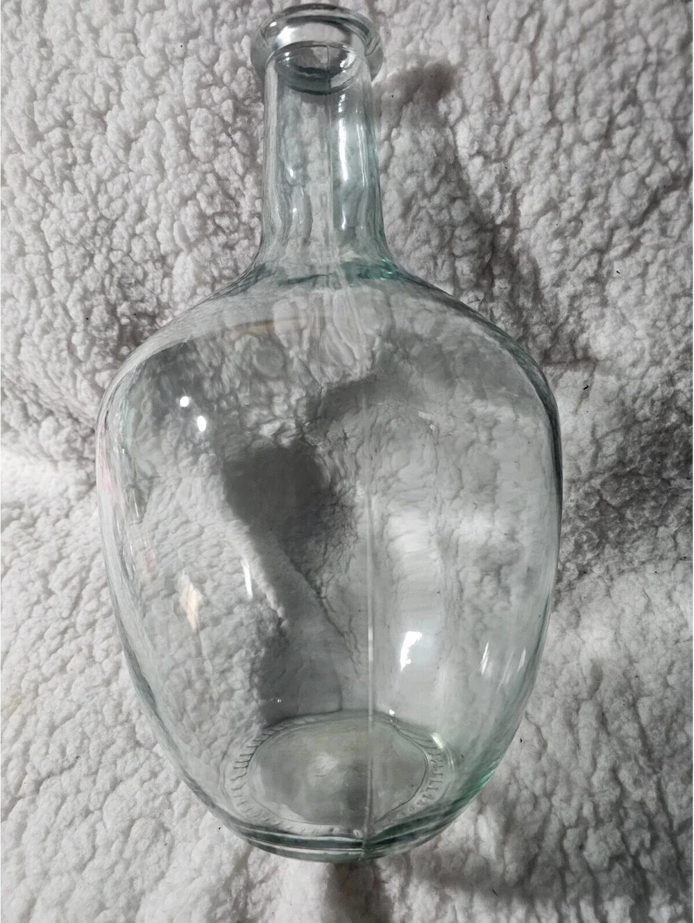Glass Vase Clear Large Jug Cylinder Water Flowers Bubble Vase Round 12X7 Decor